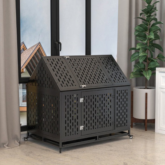 Heavy Duty 45" Steel Dog Kennel