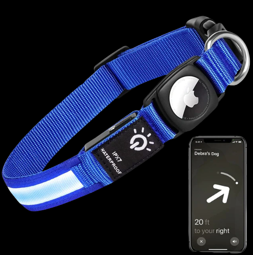 Puplights Luminous AirTag Dog Collar