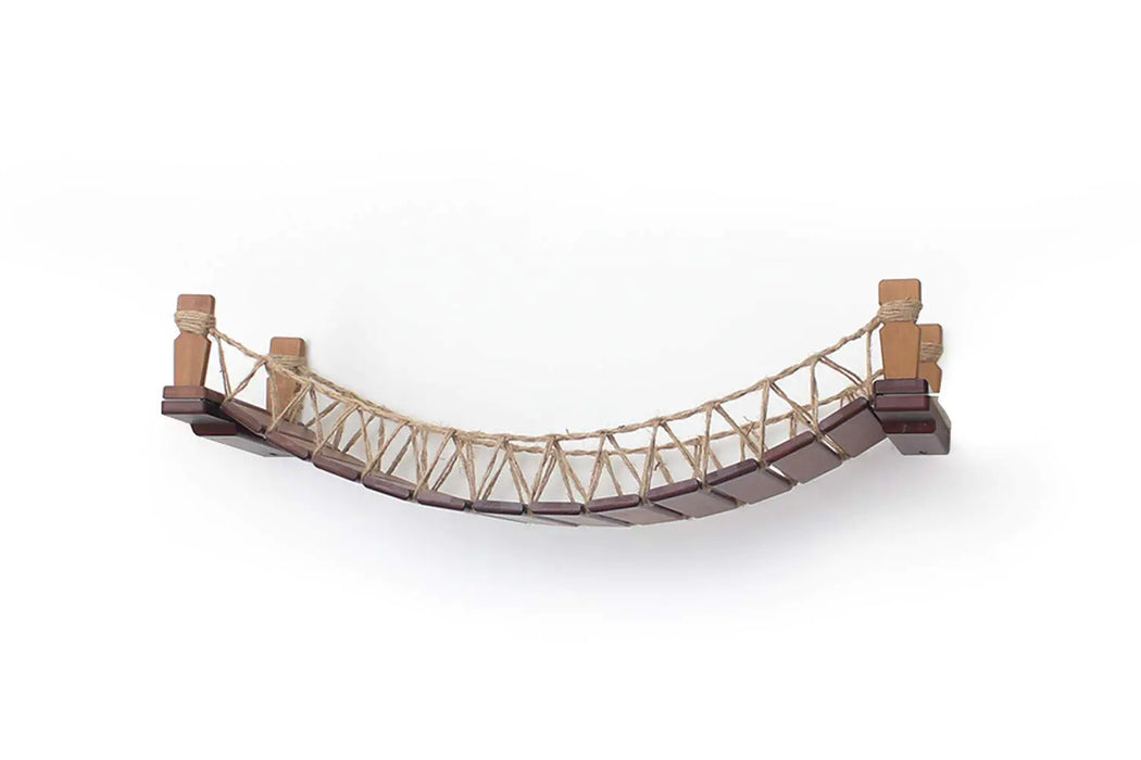 Wall-Mounted Cat Bridge and Lounge Tree Tower Alternative for Pets