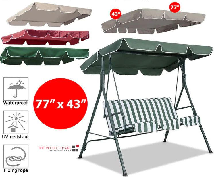 Patio Garden Swing 300D Canopy Replacement