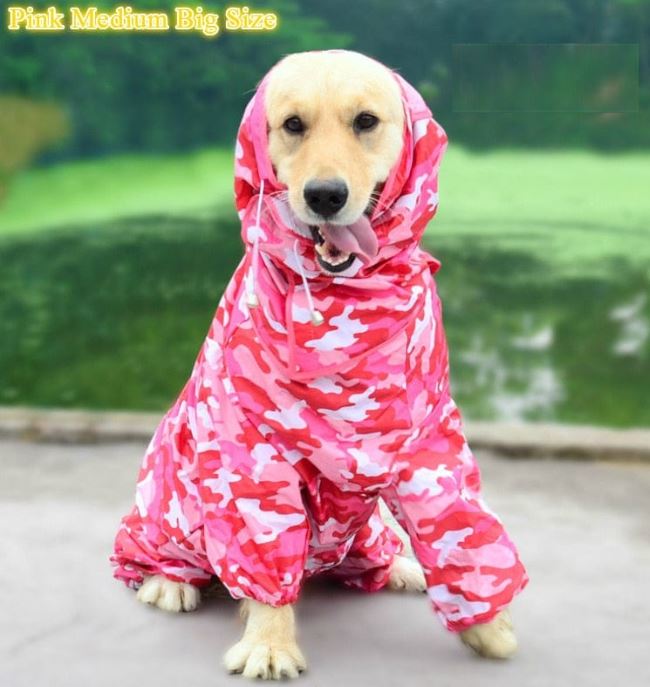 Dog Raincoat-Waterproof Jumpsuit