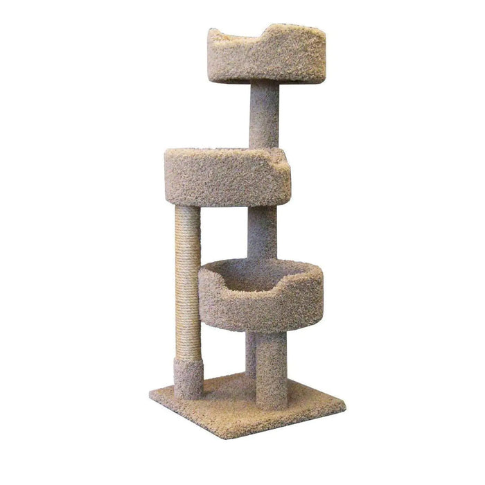 Deluxe Cat Tower with spacious cat perches and scratching post