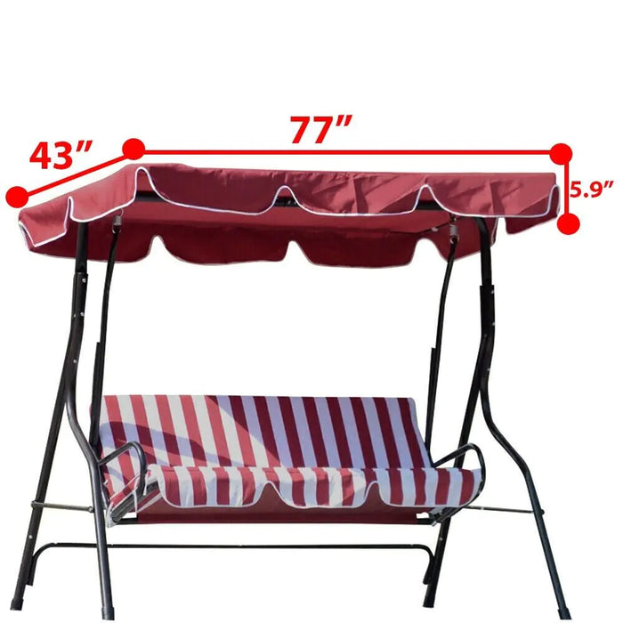 Patio Garden Swing 300D Canopy Replacement