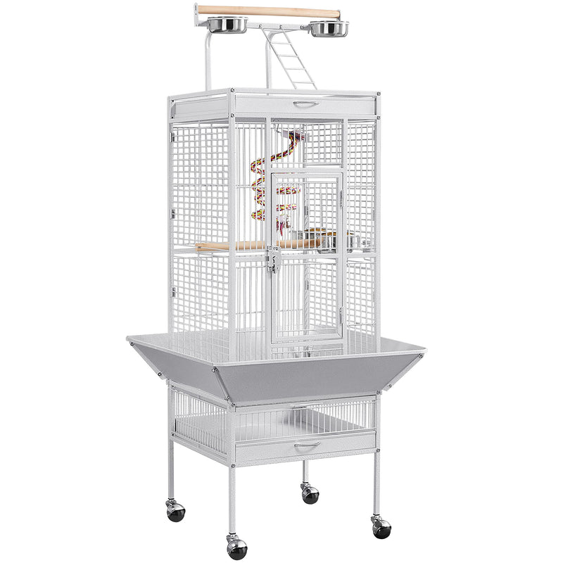 Large Play-Top Bird Cage with Wheels