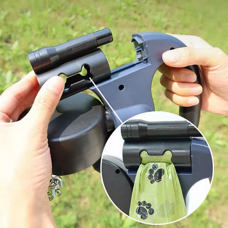 Dual-Dog Retractable Walking Leash