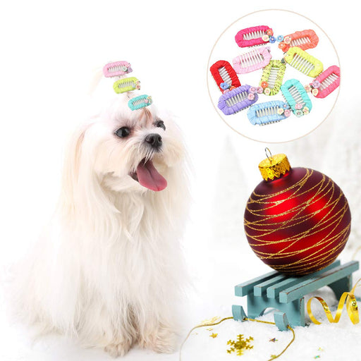 Adorable Flower Hair Clips for Dogs