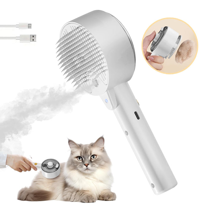 Advanced Steam Grooming Brush with Self-Cleaning