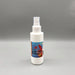 White spray bottle of Organic Aloe Vera Anti-Feather Picking formula with red cardinal birds on