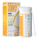 Orange and white ammonia test strips bottle with color chart showing measurement levels 0-10 mg/L
