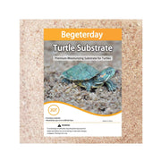 Begeterday turtle substrate package showing small blue turtle on natural substrate background