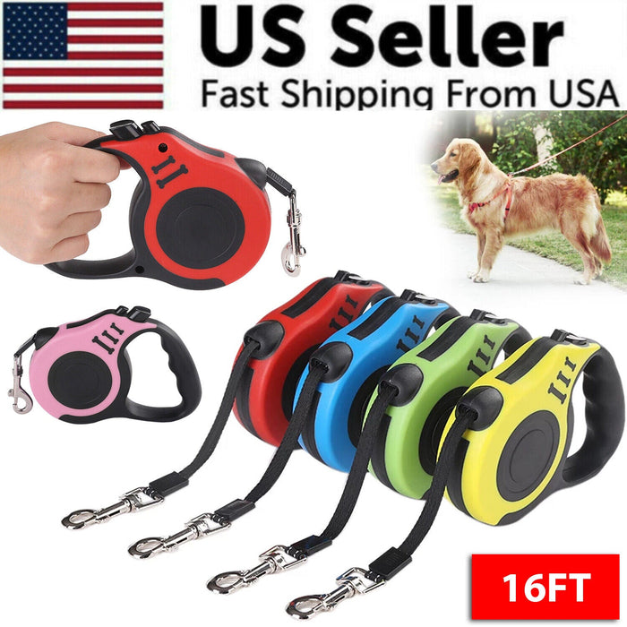 16 Ft Automatic Retractable Dog Leash