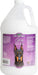 White gallon jug of Bio-Groom So-Gentle hypoallergenic creme rinse with purple label and Doberman