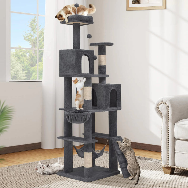 75-Inch Cat Tree Tower with Scratch Posts