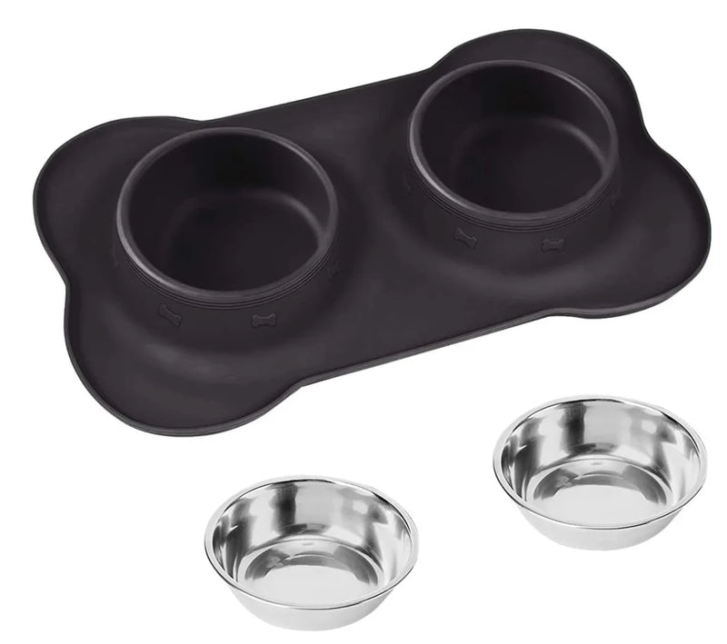 Silicone Placed Pet Bowls
