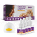 Cat calming pheromone diffuser kit with white diffuser device and four refill bottles