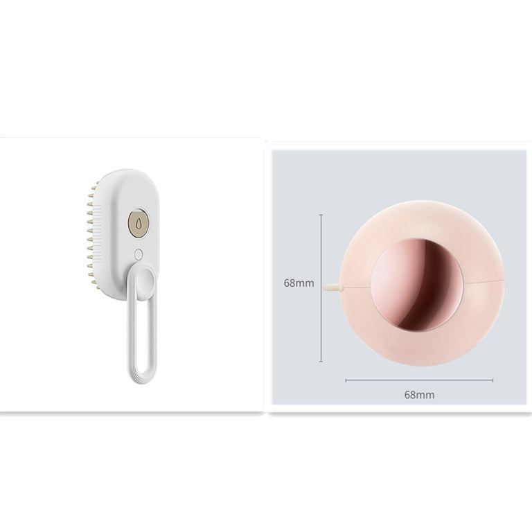 Steam Spray Pet Grooming Brush with USB Charging