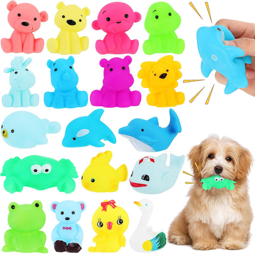 Colorful Latex Squeaky Dog Toy Set