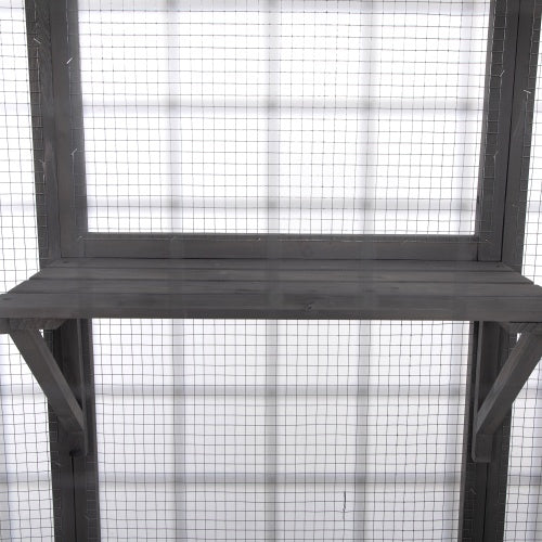 Spacious Multi-Cat Wooden Catio Enclosure