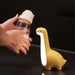 Dimmable dinosaur night light showing adjustable brightness levels

