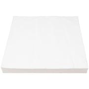 White disposable bird cage liner papers shown as a neat stack from an angled perspective