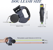 Dual-Dog Retractable Walking Leash