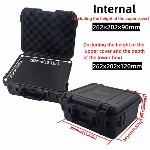 Durable equipment case with composite latch closure prevents accidental opening
