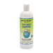 White bottle of earthbath Shed Control Shampoo with green tea and awapuhi on white background
