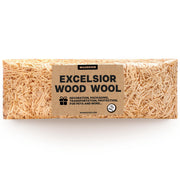 Woodover Excelsior Wood Wool 1 lb compressed brick with kraft paper label