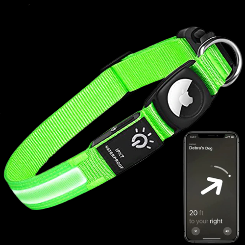 Puplights Luminous AirTag Dog Collar