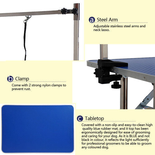 Professional 36-Inch Folding Dog Grooming Table