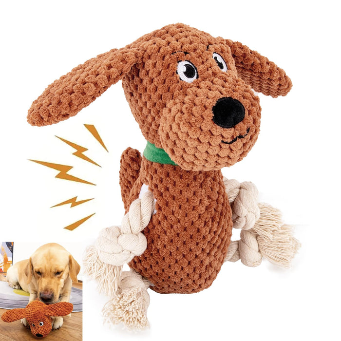 Festive Christmas Squeaky Dog Toy Set