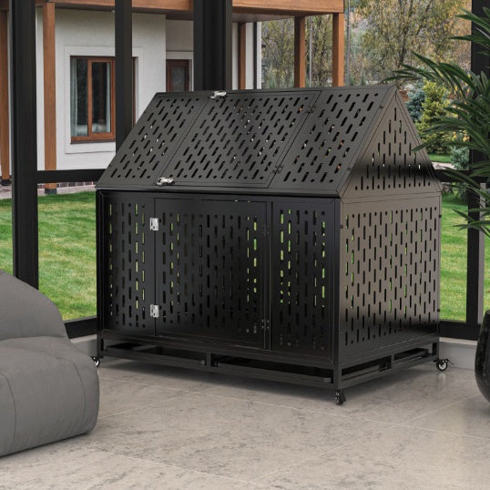 Heavy Duty 45" Steel Dog Kennel