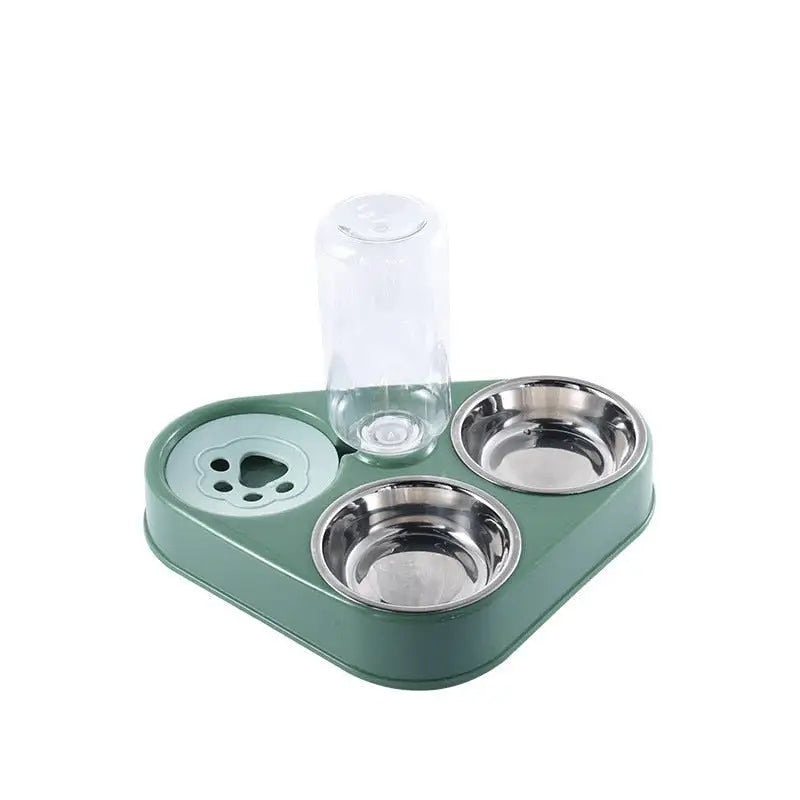 3-in-1 Pet Food Bowl with Automatic Drinking Feeder