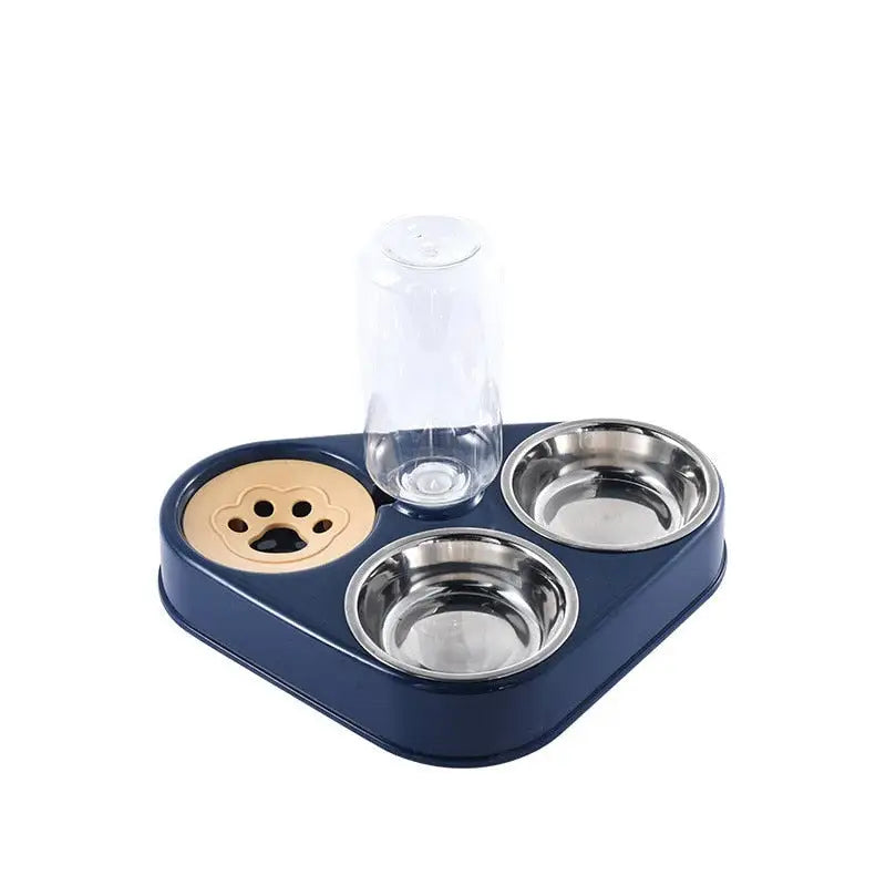 3-in-1 Pet Food Bowl with Automatic Drinking Feeder
