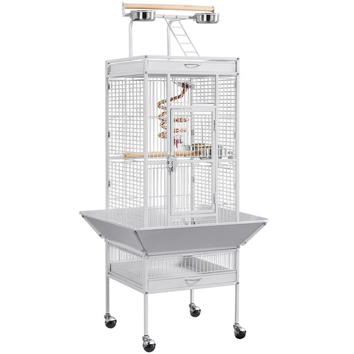 Large Play-Top Bird Cage with Wheels