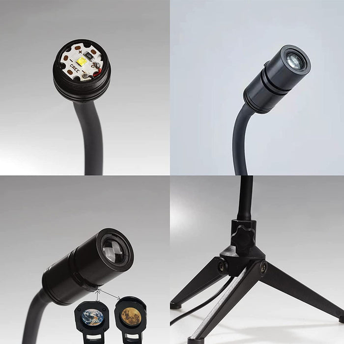 LED projection night light displays stunning Earth or Moon imagery on walls and ceilings
