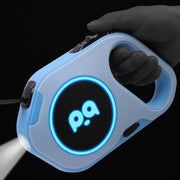 LED Retractable Dog Leash with Flashlight