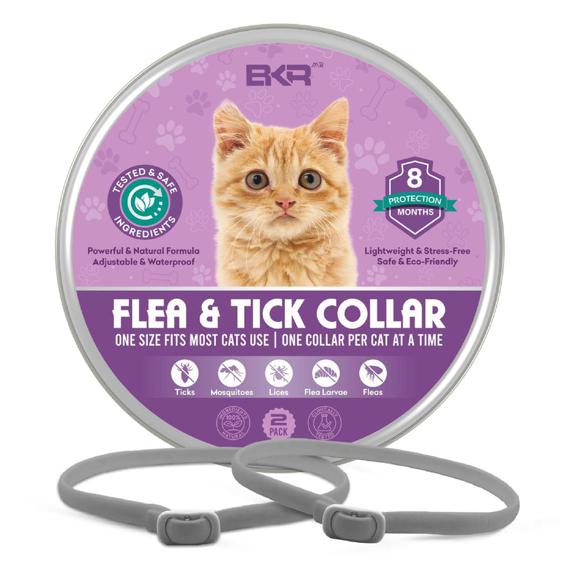 Long-Lasting Natural Cat Flea Collar Pack