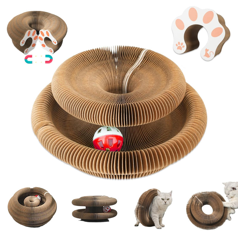 Magic Accordion Cat Scratcher with Bell