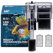Mighty Aquarium Filter MG-12 LRG with box, filter unit, sponge and two carbon cartridges
