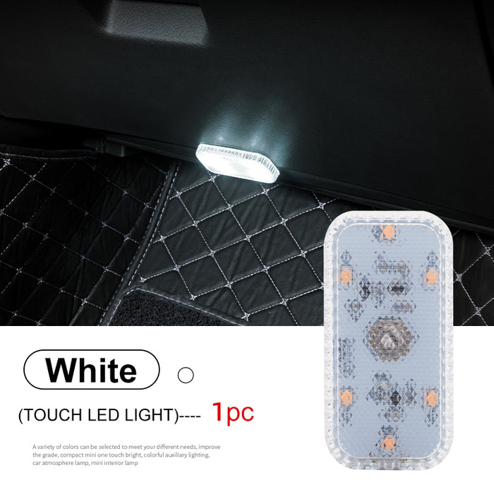 Mini touch-activated light with dust-proof and scratch-resistant durable shell construction
