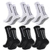 Non-slip grip sport socks for yoga, gym, and workout activities in convenient 6-pair set
