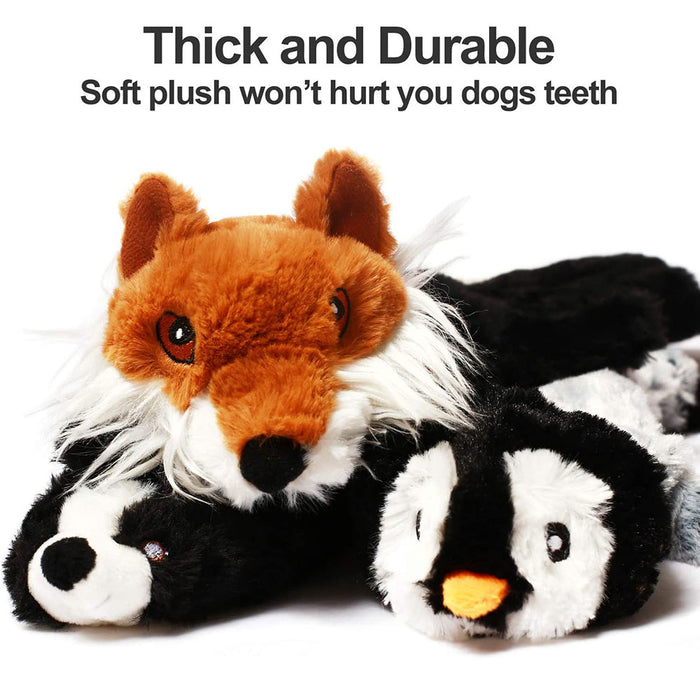 Oversized plush dog toy designed for medium and large breed dogs who love to wrestle
