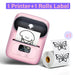 Wireless Thermal Label Maker with Bluetooth App Pink