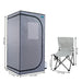 Portable Steam Sauna Tent with Chair & Generator Size