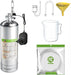 Professional aquarium CO2 generator system with silver tank, accessories and FzoneAqua tubing kit