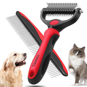 Professional Dual-Sided Pet Deshedding Rake