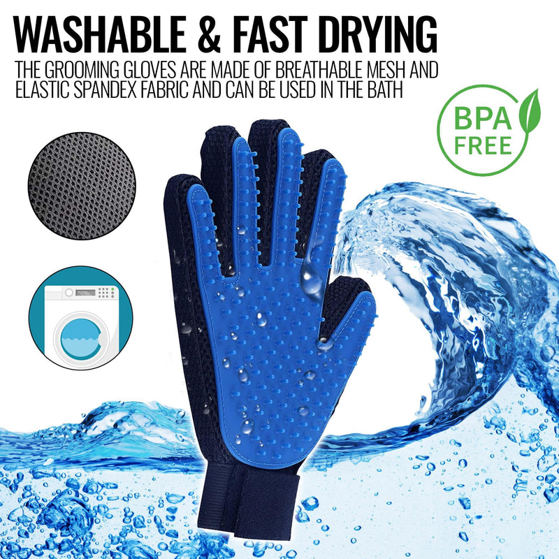 Professional Pet Grooming Gloves for Dogs and Cats