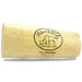 Light wooden SleekEZ grooming tool showing logo and patent information on natural wood grain
