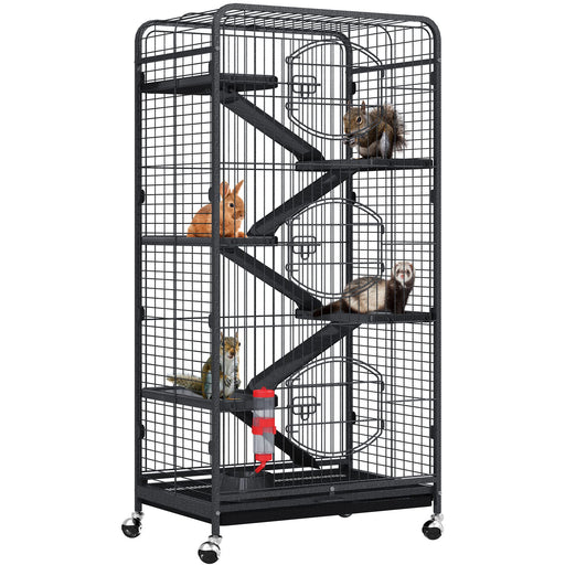 Spacious Multi-Level Small Animal Cage